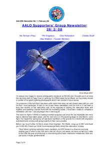 AALOSG Newsletter No. 11 February 08  AALO Supporters’ Group NewsletterNic Holman (Pres.)