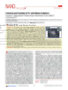 Chemistry / Graphene / Nanomaterials / Matter / Emerging technologies / Carbon / Monolayers / Electron microscopy / Potential applications of graphene / Bilayer graphene / Electron diffraction / Transmission electron microscopy