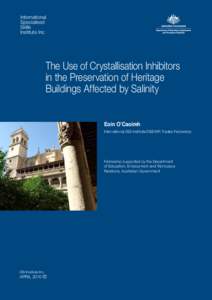 International Specialised Skills Institute Inc  The Use of Crystallisation Inhibitors