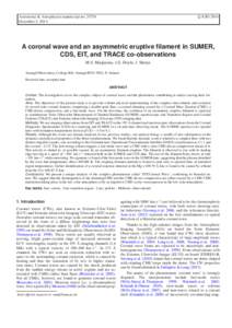 c ESO 2014 Astronomy & Astrophysics manuscript noDecember 3, 2014