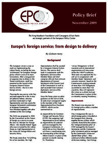 Europe's foreign service