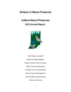 Division of Nature Preserves 2010 Annual Report