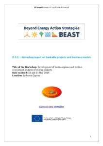 Microsoft Word - D 3.2 Workshop report on Bankable Projects and Business models _ Cyprus Energy Agency