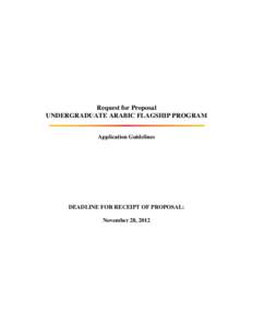 Microsoft Word - Arabic Flagship - UG Program Solicitation  Guidelines - Final III