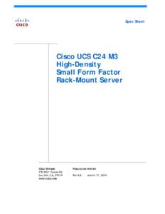 Spec Sheet  Cisco UCS C24 M3 High-Density Small Form Factor Rack-Mount Server