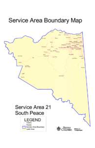 Service Area Boundary Map # Attachie  Septimus #