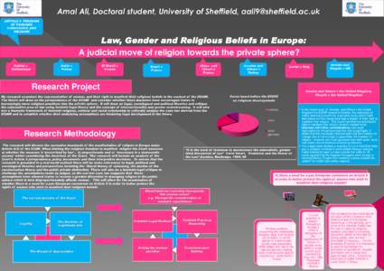 Amal Ali, Doctoral student, University of Sheffield,  ARTICLE 9 FREEDOM OF THOUGHT, CONSCIENCE AND RELIGION