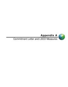 Appendix A Commitment Letter and LEED Measures     