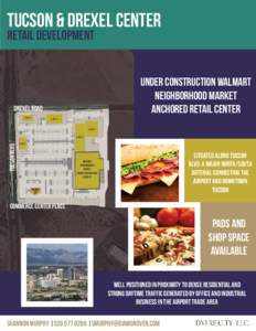 tucson & Drexel Center retail development under construction Walmart Neighborhood Market anchored retail center