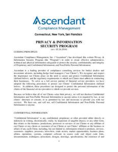 Microsoft Word - Ascendant Privacy & Information Security Program _rev. 05.2010_
