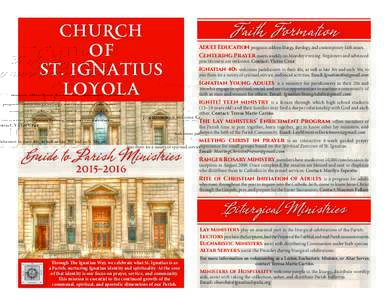 Church of St. Ignatius Loyola  Faith Formation