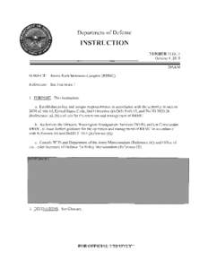 Department of Defense  INSTRUCTION NUMBER[removed]October 4, 2010 DA&M