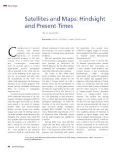 Cover Story  Satellites and Maps: Hindsight and Present Times By A. Kucheiko1 Key words: satellites, intelligence, imagery, global mosaics