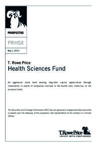 PROSPECTUS  PRHSX May 1, 2014  T. Rowe Price