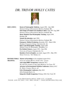 Microsoft Word - Dr Cates CV 2013.doc