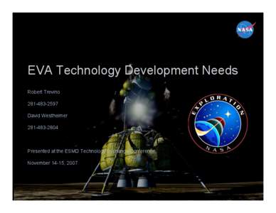 EVA Technology Development Needs Robert Trevino[removed]David Westheimer[removed]