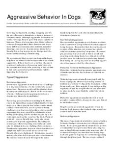 Microsoft Word - Aggressive Behavior in Dogs.doc