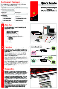 Registration Worksheet The following is required to register your product in the GTA Online Support Center (http://www.gta.com/support/center). Serial Number				  Activation Code