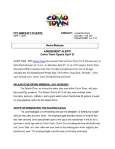 Microsoft Word - Como Town Opens 2013 Season.doc