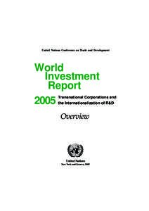 United Nations Conference on Trade and Development  World Investment Report 2005