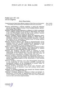 PUBLIC LAW[removed]—MAR. 14, [removed]STAT. 77 Public Law[removed]107th Congress
