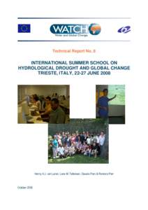 Watch Technical Report Number 8 International Summer School on Hydrological Drought and Global Change