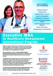 Executive MBA in Healthcare Management International Program nízké rozlišení
