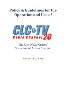Television / Terminology / Video / Las Cruces /  New Mexico / Public-access television / Comcast