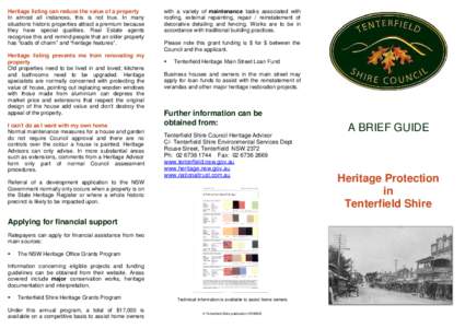 Microsoft Word - Master - Heritage Protection brochure .doc