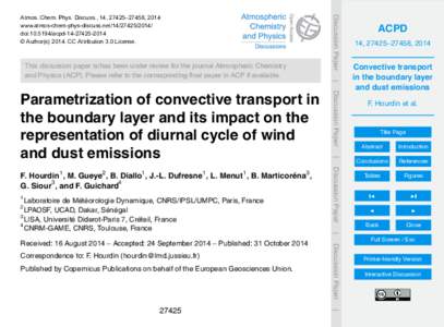 Discussion Paper  Atmos. Chem. Phys. Discuss., 14, 27425–27458, 2014 www.atmos-chem-phys-discuss.net[removed]doi:[removed]acpd[removed] © Author(s[removed]CC Attribution 3.0 License.