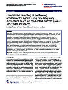 Sejdić et al. EURASIP Journal on Advances in Signal Processing 2012, 2012:101 http://asp.eurasipjournals.com/content[removed]RESEARCH  Open Access