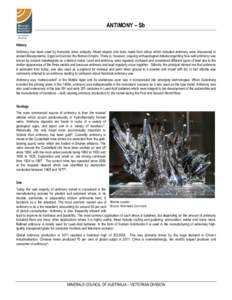 Microsoft Word - Minerals Thematic and Fact Sheets - Fact Sheets - Antimony - Formatted.DOCX