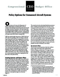 Policy Options for Unmanned Aircraft Systems
