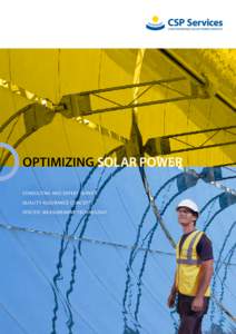 CSP Services GmbH Concentrating Solar Power Optimization