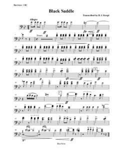 Baritone 1 BC  Black Saddle Transcribed by D. J. Korpi  Allegro