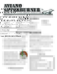 Aviano Afterburner, Vol. 17, Number 1  Aviano Reunion Association Volume 17, Number 1