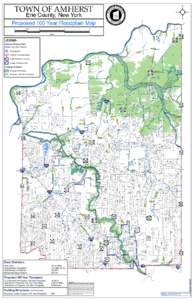 TOWN OF AMHERST  ² Erie County, New York Proposed 100 Year Floodplain Map