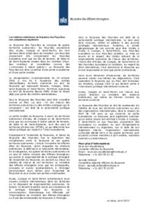 Microsoft Word - The Kingdom of the Netherlands - Les relations extérieures du Royaume des Pays (1-Pager FRA)