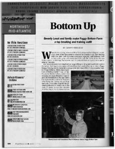 Bottom Up Beverly Least and family make Foggy Bottom Farm a top breaking and training outfit In This Section LEADING SIRES IN NEW YORK