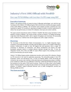 Industry’s First 100G Offload with FreeBSD