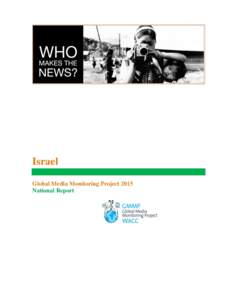 Israel Global Media Monitoring Project 2015 National Report Acknowledgements