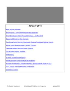 The Outlook: Your Guide to School-Based Child Nutrition Programs, January 2015