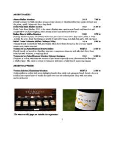 Wine tasting / McLaren Vale / Barossa Valley / Merlot / Australian wine / Victorian wine / New World wine / Argentine wine / Grenache / Wine / States and territories of Australia / Gustation