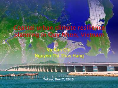 Assessment on urbanization  and shoreline modification  for urban climate resilience planning  in Quy Nhon city