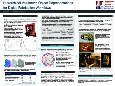 Hierarchical Volumetric Object Representations  for Digital Fabrication Workflows