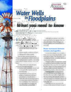 ERMWater Wells in Floodplains What you need to know