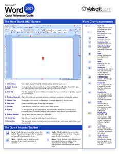 Microsoft Office Word 2007 Foundation