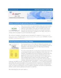www.cris.unu.edu  Electronic newsletter of UNU-CRIS[removed]Database on GR:EEN Foresight and Future Trends Reports