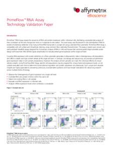 PrimeFlow™ RNA Assay Technology Validation Paper Introduction PrimeFlow™ RNA Assay reveals the dynamics of RNA and protein expression within individual cells, facilitating unprecedented analysis of their correlation 