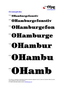 House of Habsburg / Otto / Trademark / Type foundries / Nashorn / International Typeface Corporation